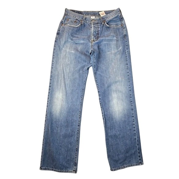 Lucky Brand Dungarees Men's Blue Jeans Size 31 Straight Leg American Made Denim - Picture 1 of 11